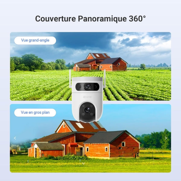 caméra de surveillance extérieure EZVIZ à double Wi-Fi améliorée
