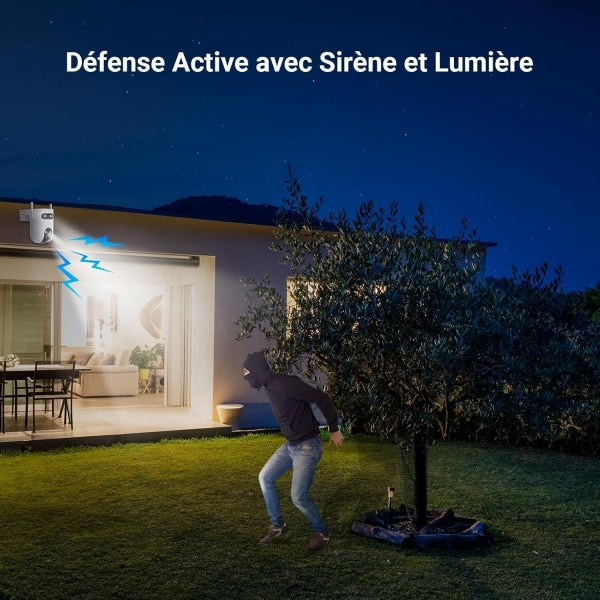 caméra de surveillance extérieure EZVIZ à double Wi-Fi améliorée