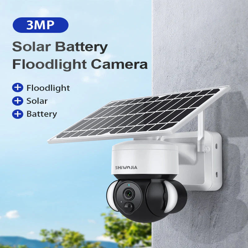 Caméra Solaire Extérieure 4G 3MP SHIWOJIA